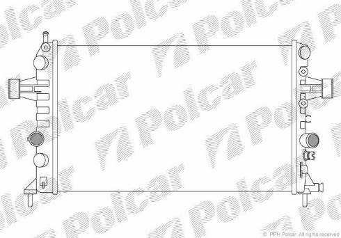 Polcar 556008-3 - Радиатор, охлаждение двигателя autodnr.net