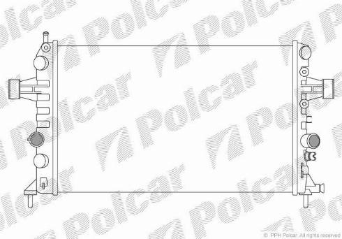 Polcar 556008-3 - Радіатор, охолодження двигуна autocars.com.ua