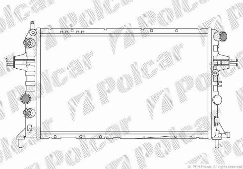 Polcar 556008A1 - Радиатор, охлаждение двигателя avtokuzovplus.com.ua