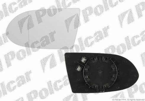 Polcar 5560546M - Дзеркальне скло, зовнішнє дзеркало autocars.com.ua