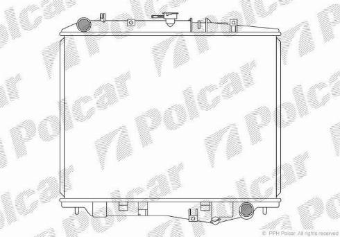 Polcar 557008-3 - Радіатор, охолодження двигуна autocars.com.ua