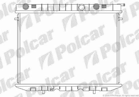 Polcar 558008-3 - Радіатор, охолодження двигуна autocars.com.ua