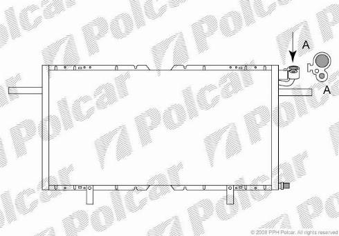 Polcar 5580K8C1 - Конденсатор кондиционера autodnr.net