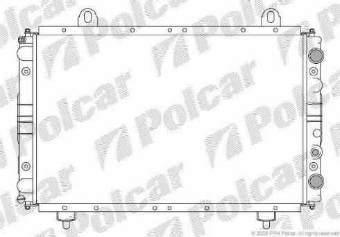 Polcar 5701085X - Радіатор, охолодження двигуна autocars.com.ua