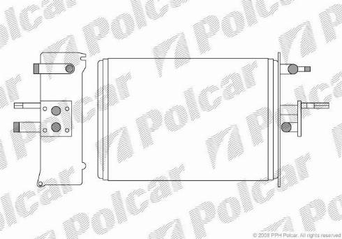 Polcar 5701N83X - Теплообмінник, опалення салону autocars.com.ua