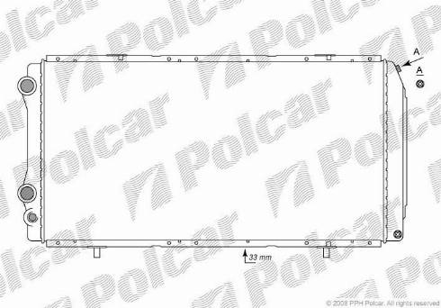 Polcar 570208-2 - Радіатор, охолодження двигуна autocars.com.ua