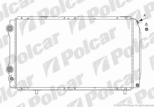 Polcar 570208-3 - Радіатор, охолодження двигуна autocars.com.ua