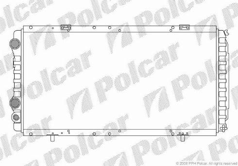 Polcar 570208A2 - Радіатор, охолодження двигуна autocars.com.ua