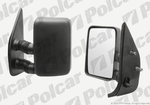 Polcar 5702511M - Зовнішнє дзеркало, кабіна водія autocars.com.ua