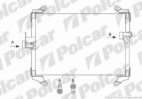 Polcar 5702K81X - Конденсатор, кондиціонер autocars.com.ua