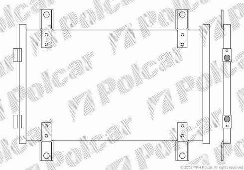 Polcar 5702K82X - Конденсатор, кондиціонер autocars.com.ua