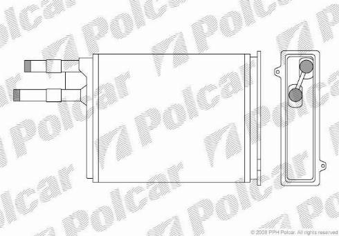 Polcar 5702N8-1 - Теплообменник, отопление салона autodnr.net