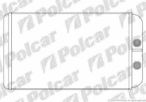 Polcar 5702N82X - Теплообмінник, опалення салону autocars.com.ua