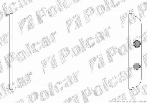 Polcar 5702N8-2 - Теплообмінник, опалення салону autocars.com.ua