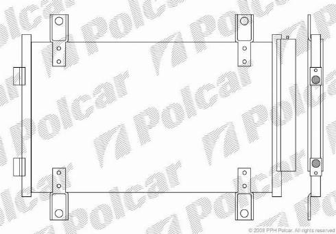 Polcar 5704K81X - Конденсатор кондиционера avtokuzovplus.com.ua