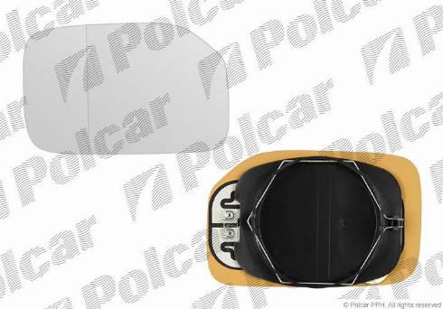 Polcar 5706543M - Дзеркальне скло, зовнішнє дзеркало autocars.com.ua