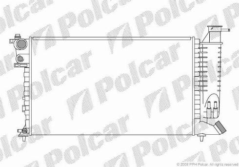 Polcar 5707083X - Радіатор, охолодження двигуна autocars.com.ua