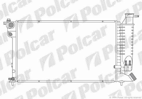 Polcar 5707084X - Радіатор, охолодження двигуна autocars.com.ua