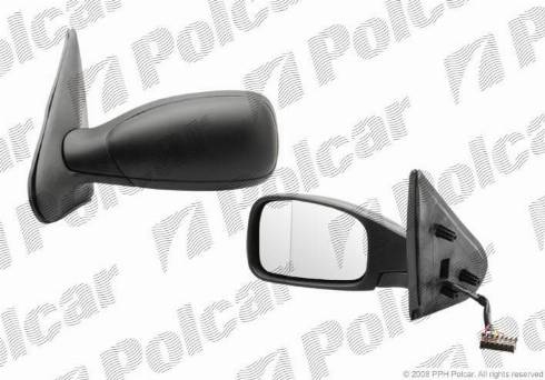 Polcar 5707526M - Зовнішнє дзеркало autocars.com.ua