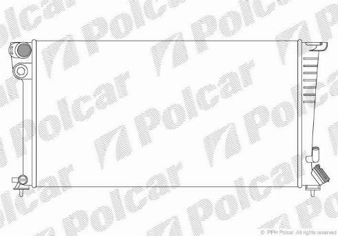 Polcar 570908-1 - Радіатор, охолодження двигуна autocars.com.ua
