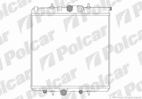 Polcar 5710081X - Радиатор, охлаждение двигателя autodnr.net