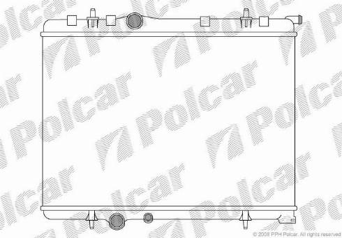 Polcar 5710082X - Радіатор, охолодження двигуна autocars.com.ua