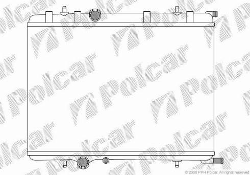 Polcar 5710085X - Радиатор, охлаждение двигателя autodnr.net