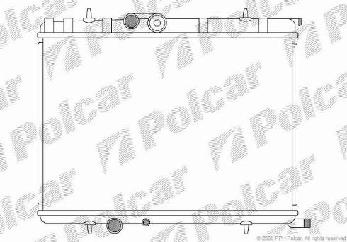 Polcar 571008-5 - Радиатор, охлаждение двигателя autodnr.net