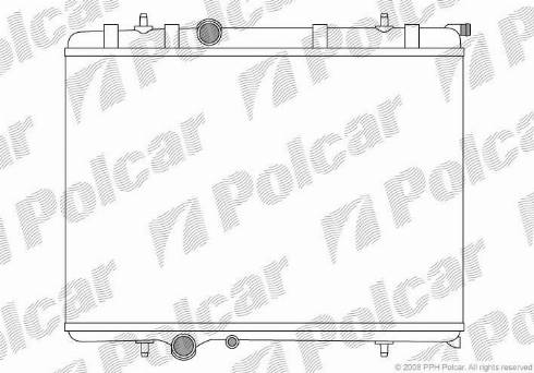 Polcar 5710087X - Радіатор, охолодження двигуна autocars.com.ua