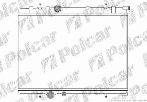 Polcar 571008-7 - Радиатор, охлаждение двигателя autodnr.net