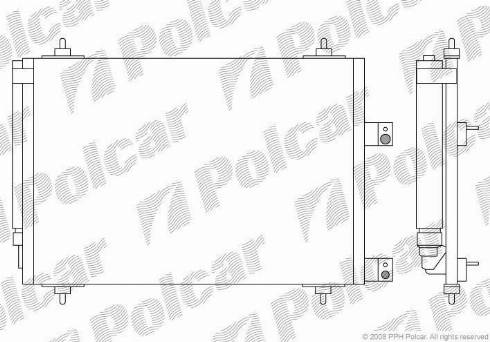 Polcar 5710K82X - Конденсатор кондиционера avtokuzovplus.com.ua