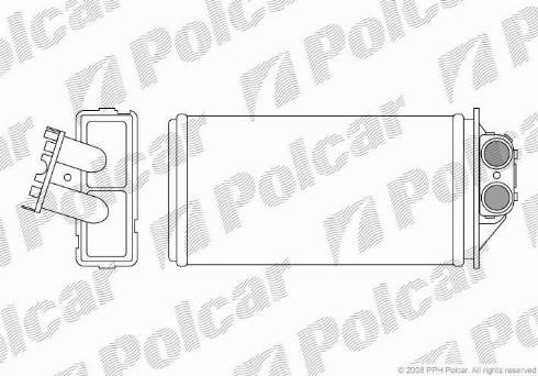 Polcar 5710N82X - Теплообмінник, опалення салону autocars.com.ua