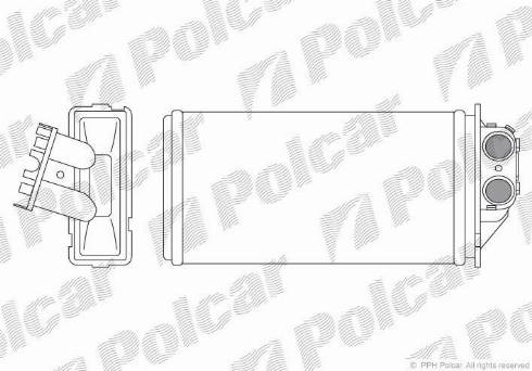 Polcar 5710N8-2 - Теплообмінник, опалення салону autocars.com.ua