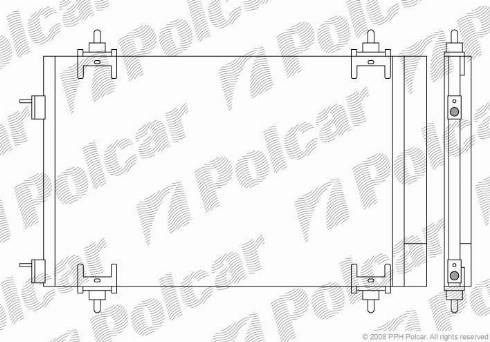 Polcar 5711K81X - Конденсатор, кондиціонер autocars.com.ua