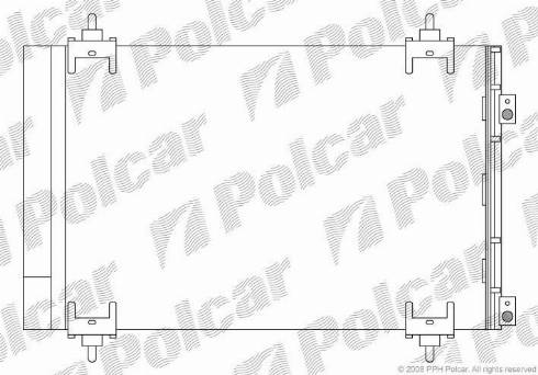 Polcar 5711K82X - Конденсатор, кондиціонер autocars.com.ua