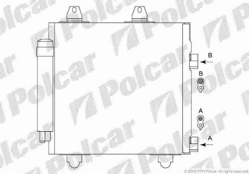 Polcar 5716K81K - Конденсатор, кондиціонер autocars.com.ua
