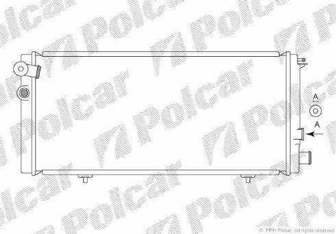 Polcar 572208-2 - Радіатор, охолодження двигуна autocars.com.ua