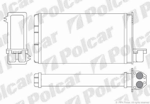 Polcar 5722N81X - Теплообмінник, опалення салону autocars.com.ua