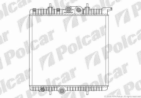 Polcar 5723081X - Радиатор, охлаждение двигателя avtokuzovplus.com.ua