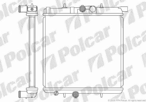 Polcar 572308-1 - Радиатор, охлаждение двигателя avtokuzovplus.com.ua