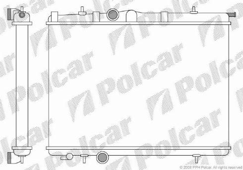 Polcar 5723084X - Радіатор, охолодження двигуна autocars.com.ua