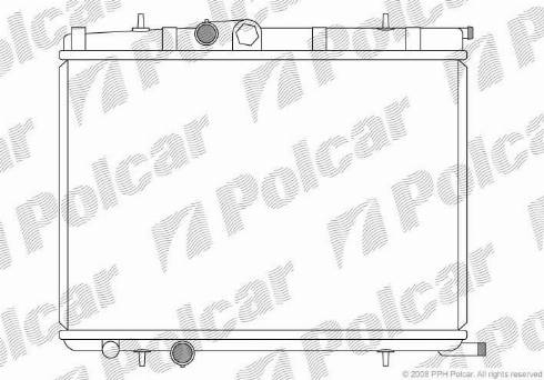 Polcar 572308-7 - Радиатор, охлаждение двигателя autodnr.net