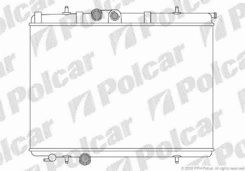 Polcar 5723088X - Радиатор, охлаждение двигателя autodnr.net