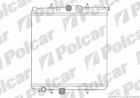 Polcar 572308A1 - Радіатор, охолодження двигуна autocars.com.ua