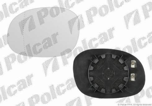 Polcar 5723544M - Дзеркальне скло, зовнішнє дзеркало autocars.com.ua
