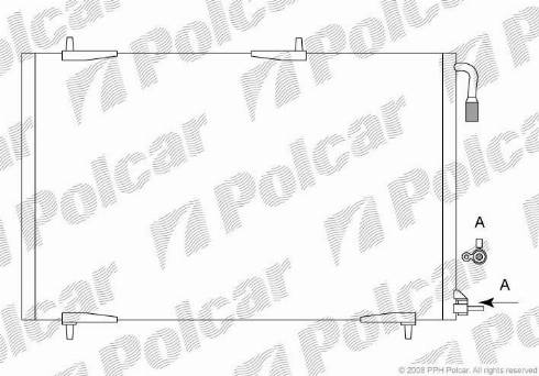 Polcar 5723K82X - Конденсатор, кондиціонер autocars.com.ua