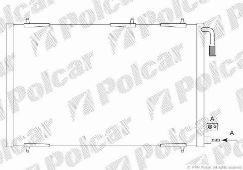 Polcar 5723K8C3 - Конденсатор, кондиціонер autocars.com.ua