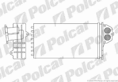 Polcar 5723N81X - Теплообменник, отопление салона avtokuzovplus.com.ua