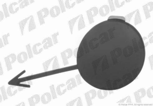 Polcar 5724079 - Заслінка, буксирний гак autocars.com.ua