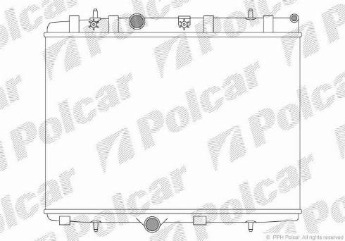 Polcar 5724082X - Радиатор, охлаждение двигателя avtokuzovplus.com.ua